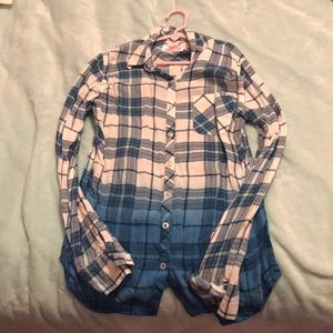 Blue and white shirt